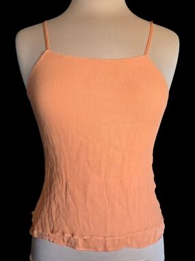 Alice + Olivia Orange Spaghetti Strap Camisole Top Sz Sm